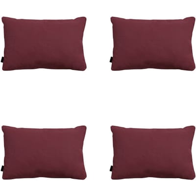 Madison - Sierkussen Panama bordeaux - Ca. 40x60 cm - Set van 4