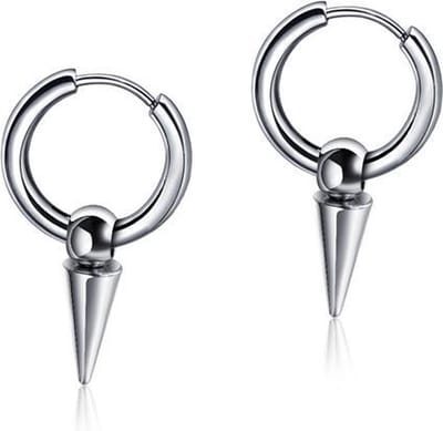 Spike Pin Oorringen – Stalen Oorbellen – 12mm