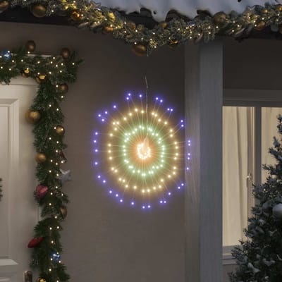vidaXL - Kerstverlichting - vuurwerk - 4 - st - 140 - meerkleurige - LED's - 17 - cm