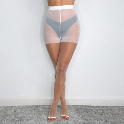 1/2 Paires Collants Tan Semi-Transparents 20 Deniers Avec Design Ouvert Aux Orteils Collants Fins Sans Orteils Pour Femmes Collants Ouverts Aux Orteils Avec Bande Contrôle M