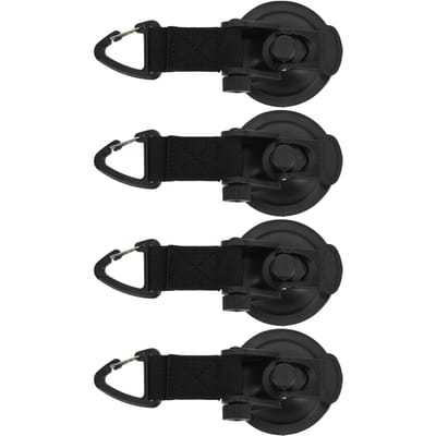 4 STUKS Auto Tent Zuignap Sterk Absorptievermogen Draagbaar Multifunctioneel Heavy Duty Zuignap voor Buitenreizen black