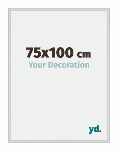 Your Decoration - Fotolijst 75x100 cm - Aluminium - Zilver Mat - Miami