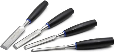 GEKO Houtbeitelset - Ergonomisch - Staal - 4 stuks - 6-24 mm