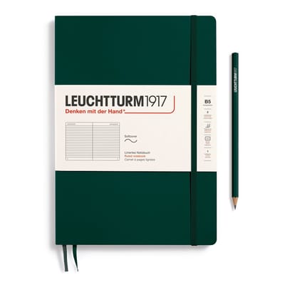 Leuchtturm1917 B5 Composition Notitieboek met zachte kaft ruled Forest Green