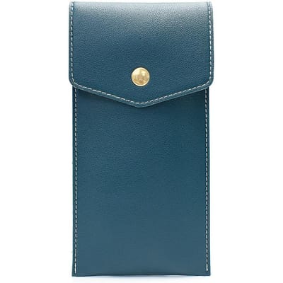 Sac à stylos en cuir PU, Pochette à stylos d'affaires, Petit sac de rangement, Trousse à crayons portable, Fournitures scolaires pour étudiants, Sac de papeterie bleu sarcelle