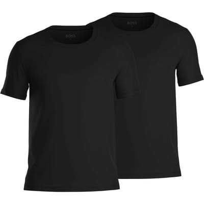 HUGO BOSS Comfort T-shirts relaxed fit (2-pack) - heren T-shirts O-hals - zwart