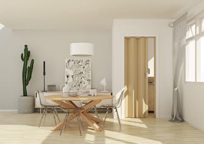 Marley vouwdeur VS Rapid zonder glas, in kleur hout, met slot, BxH 83x204 cm