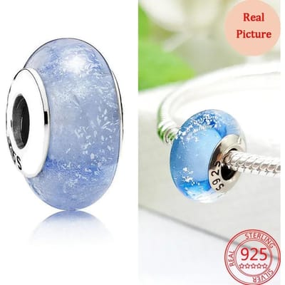 Kleurrijke Murano Glaskralen Glasgolf Charms Golvende Glaskralen Charm Past op Armband Vrouwen Koperen Sieraden Cadeaus