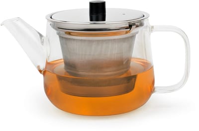 Bredemeijer - Theepot glas dubbelwandig Merano - 1,1 liter glas met theezeef
