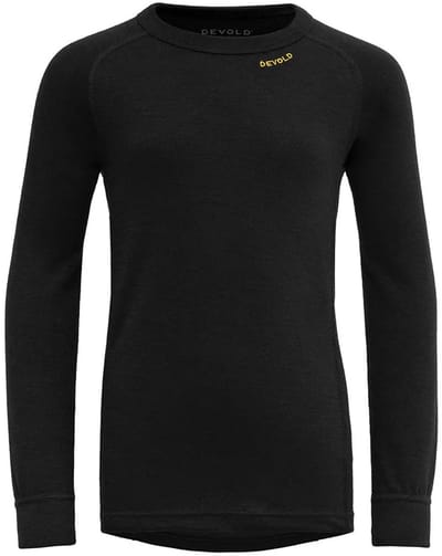 Devold Of Norway Duo Active Merino T-shirt Met Lange Mouwen Zwart 12 Years Kinderen