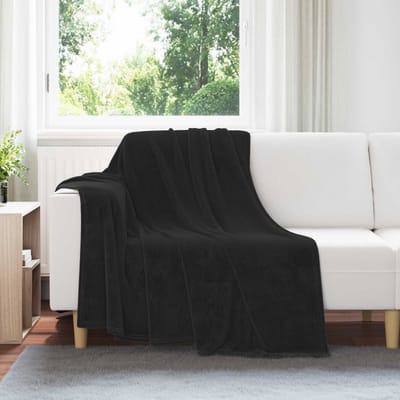 vidaXL - plaid - Zwart - 150 - x - 200 - cm - 0.78 - kg - Fleece