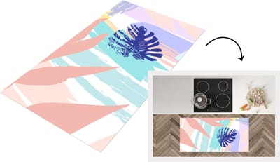 Keukenloper - Loper keuken - Zomer - Kleur - Blad - 120x60 cm - Keukenloper vinyl