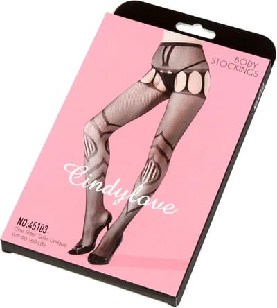 Cindylove - Jarretelkousen - No. 45103 - One Size - Zwart
