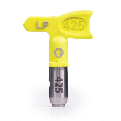 GRACO RAC X LP 425 - Lagedruk spuitmond Low Pressure - Boring 0,025 inch - Spuitbreedte 20 cm - Voor muurverf en grondverf - Neongeel met SmartTip-technologie