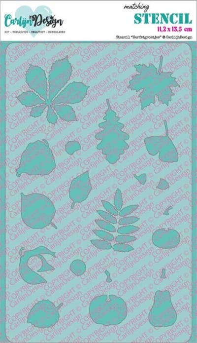 CarlijnDesign stencil Herfstgroetjes