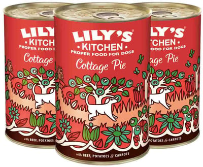 Lily's Kitchen Hondvoer Nat Cottage Pie Rund - 3 x 400 gr - Voordeelverpakking
