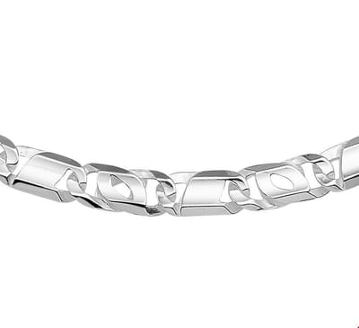 Zilveren Collier arendsoog 7 mm 50 cm 1020393 50 cm