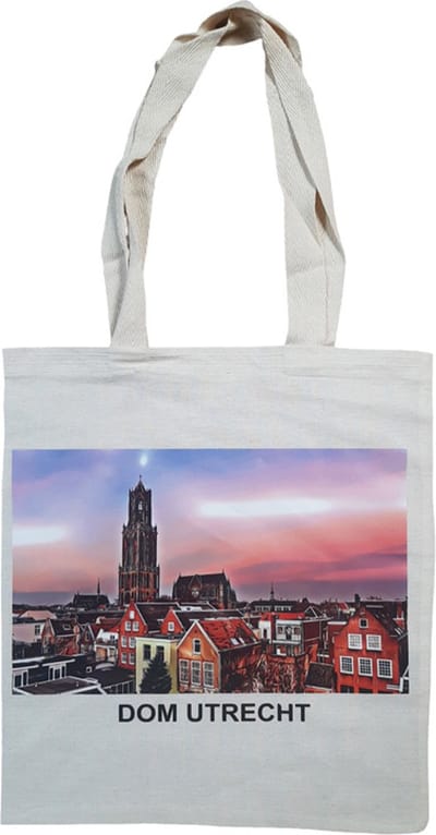 Canvas tas Domtoren Utrecht - katoenen tas - schoudertas dames - tassen dames - schoudertassen