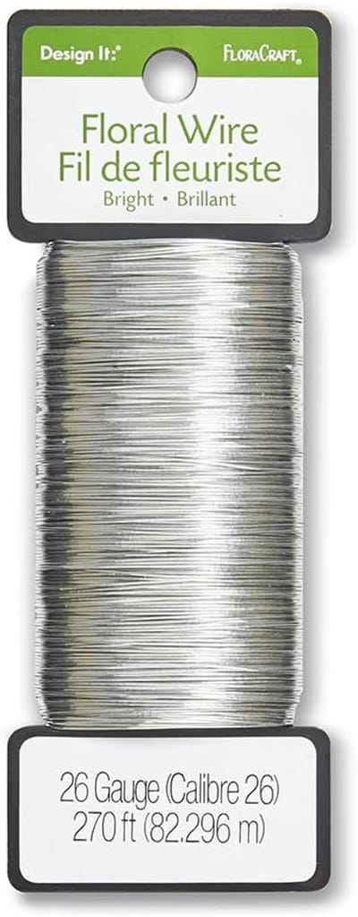 Bloemen Draad - Knutseldraad - Bloemstukken Maken - Flexibel en Duurzaam - 26 Gauge 270 Voet - Zilverkleurig