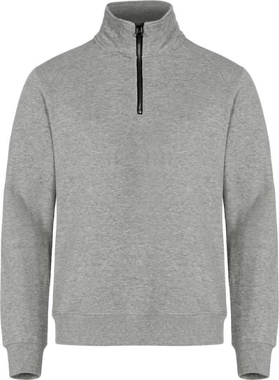 Clique Classic Half Zip 021043 - Grijsmelange - 5XL