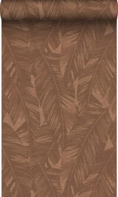 Origin Wallcoverings behang bananenbladeren terracotta bruin - 50 x 900 cm - 348057