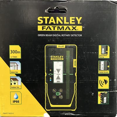 Stanley - FATMAX Digitale mm Ontvanger voor Roterende Laser (Groen) - Elektra-Meetapparatuur - Lasers - 1 Stuk(s)