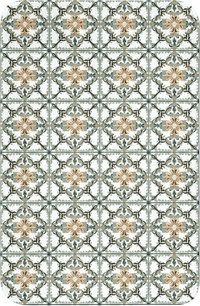 WC mat 40x60 cm - Antislip - Floraal - Verweerd - Keurrijk - Toiletmat - Vloermat - Douchemat - Toilet tapijt - Toiletmatten