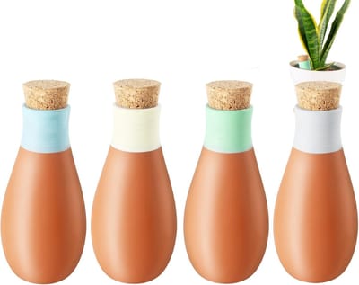 Ollas Terracotta Spikes - Gieter Potten - Planten Water Geven - Zelfregulerend Systeem - 14 Ounces - Meerkleurig