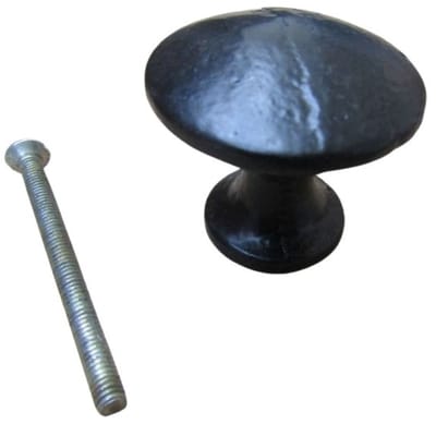 Kettle Cabinet Knob Black Antique 38mm by Ironmongery World