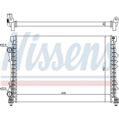 Radiator, motorkoeling NISSENS 63815