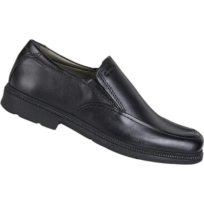 Geox Federico D Jongens Leren School schoenen Zwart