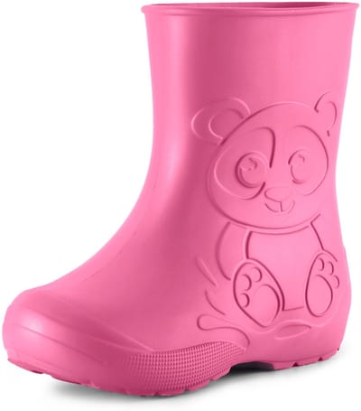 Ladeheid LA-CA-Panda Kinder Regenlaarzen - Rubber - Licht - EVA - Roze - 22/23