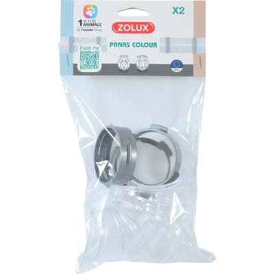 Zolux Connectionkit Bochten Panas - Dierenverblijf - Ø6.4x15.6 cm Grijs Transparant