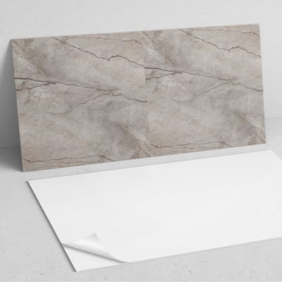 Coloray Wandpanelen Zelfklevend - Natuursteenpatroon PVC Wandpaneel - 100 cm x 50 cm - Grijs Wandbekleding Zelfklevend - 1 stuk - Texturen Wandpanelen Zelfklevend - Wandbord Keuken - Wandpaneel Badkamer