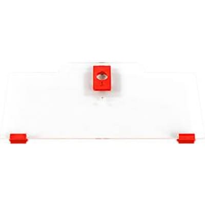 Schäfer Shop Pure Cover laag voor Eurobox-serie Economy 600 x 400 met open voorkant, kunststof, rood