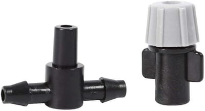 Vernevelingssproeiers - Misting Sprinkler Nozzles - Tuin Bewateren - Waterbesparend Effect - 20 stuks - Zwart Grijs