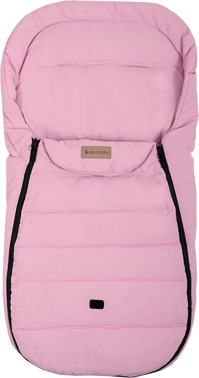 Voetenzak - Kinderwagen deken - Zomerse uitstapjes - Afneembare vulling - 95 x 45 cm - Roze