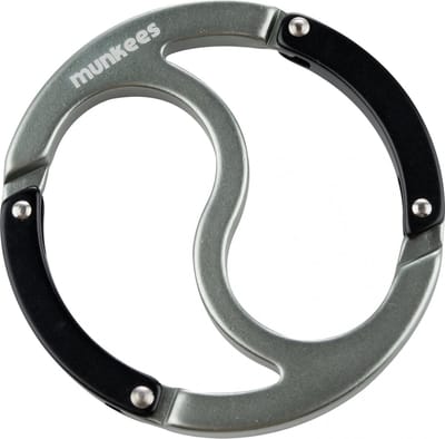Munkees Karabijnhaak Yin-yang Grijs 6,5 Cm
