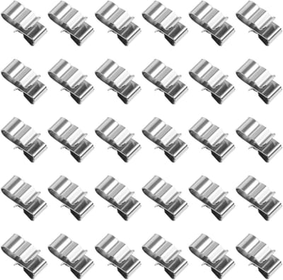 50 Stuks Metalen Draadclips voor Trailer, Frame, Zonnepaneel Kabel en Fotovoltaïsche Installaties