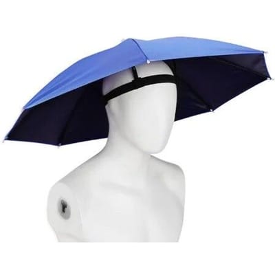 Parapluie à porter sur la tête pour hommes et femmes, parapluie pliant d'extérieur pour le soleil, parasol d'extérieur, parapluie coupe-vent, parapluie pliable en forme de chapeau