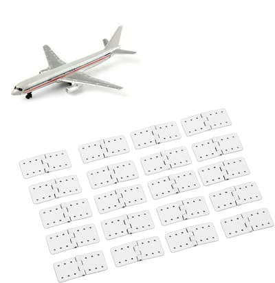 Dailygoods- Scharnieren 40 Stuks - RC Vliegtuigscharnieren - Lichtgewicht - Kunststof - Vleugelonderdelen - Corrosiebestendig - Modelvliegtuigonderdelen