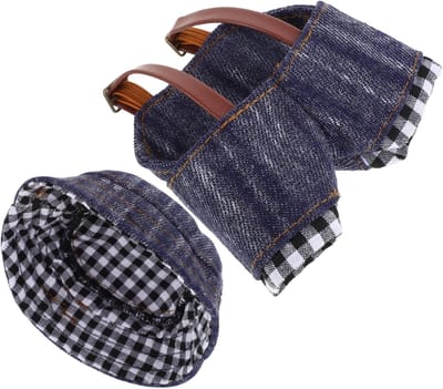 Poppenkleding Set - Pluche Kleding Accessoires - DIY Poppen aankleden - Speciaal op maat gemaakt - 8.5 x 8.5 cm