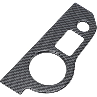 Koplamp Schakelaar Paneel Cover Koolstofvezel Patroon Interieur Koplamp Schakelaar Knop Paneel Trim black