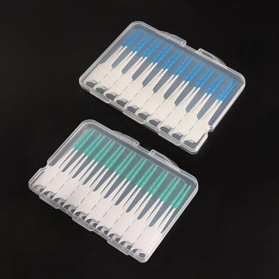 150 Pièces Brossettes Interdentaires Caoutchouc Souple Outils de Nettoyage des Dents Soins Dentaires Hygiène Bucco-dentaire Brosse à Dents Entre les Dents