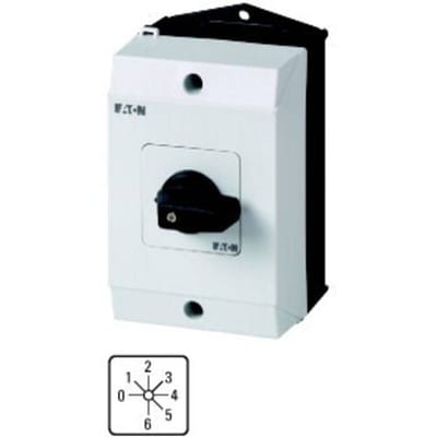 Eaton T0-3-8244/I1 Wisselschakelaar 3 inbouwplaatsen 20 690 V 1 x 45 ° Zwart 1 stuk(s) Piece