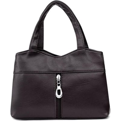 Sac à main pour femme Sac à main à porter à la main Sac à monnaie Sac pour téléphone portable Sac à main Petit sac simple en cuir PU souple Petit sac pour faire les courses 25*8*16cm marron