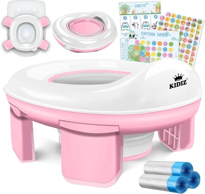 Toiletbril voor kinderen - Comfortabele potjestrainer met antislip, 3-in-1 oplossing, ideaal voor zelfstandige zindelijkheidstraining