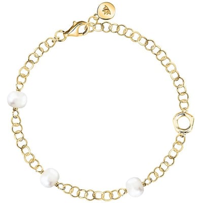 MORELLATO PERLA SXU48 GOLD-PLATED ARMBAND MET PARELS 1 STUK