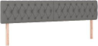 Hoofdbord Bed - Hoofdeinde Slaapkamer - Bed Compleet Maken - Verstelbare Hoogte - 180x7x78/88 cm - Donkergrijs