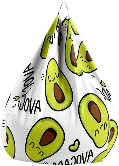 Zitzakhoes - Zitkussenhoes Linnen - Ontspannen Zitten - Wasbare Overtrek - 100x120 cm - Avocado
